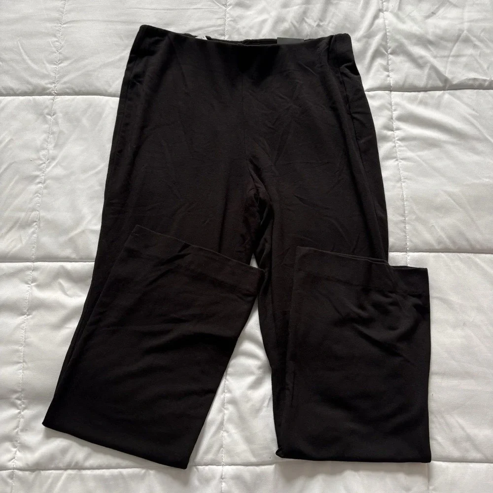 NWT WHBM‎ Passporter Boot Pants Black Womens Medium Stretch Quiet Luxury City